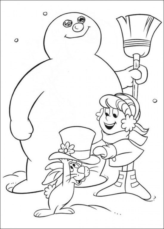 35 Fun Frosty the Snowman Coloring Pages Printable 31