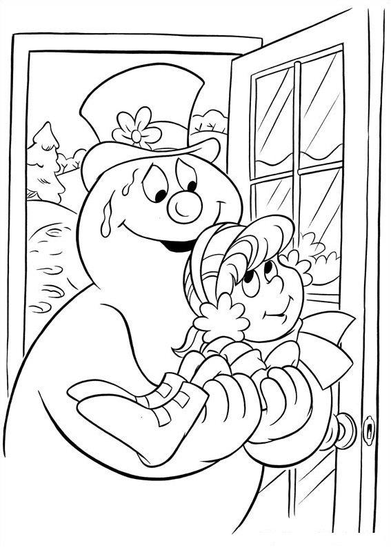 35 Fun Frosty the Snowman Coloring Pages Printable 5