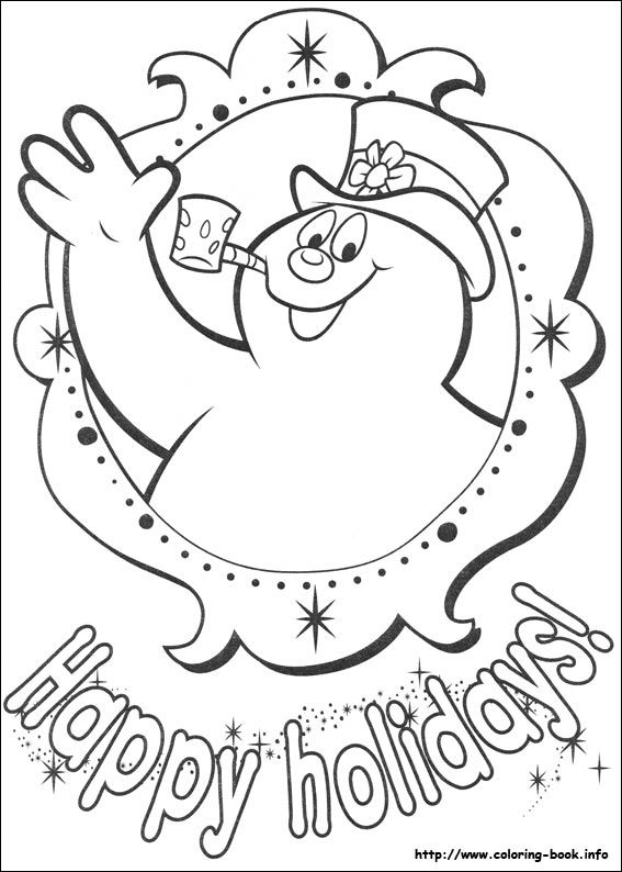 35 Fun Frosty the Snowman Coloring Pages Printable 6