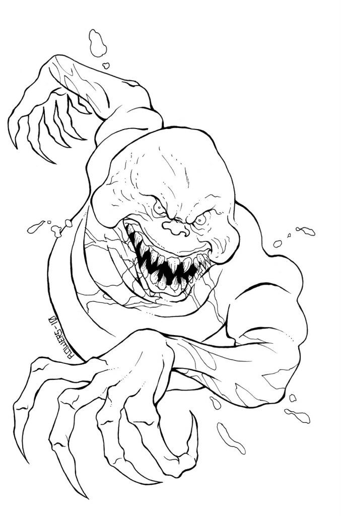 35 Scary Coloring Pages Printable 13