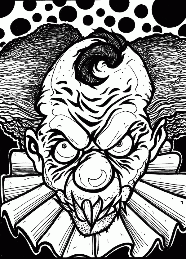 35 Scary Coloring Pages Printable 27