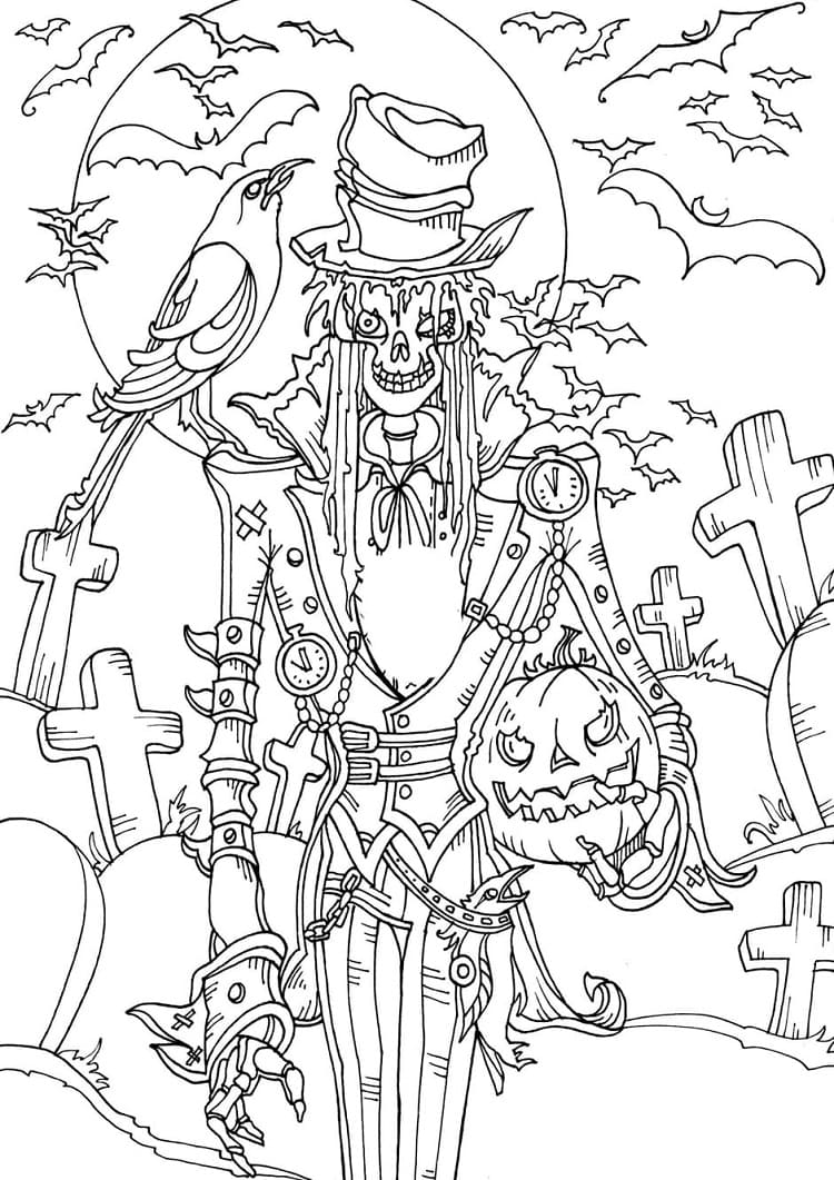 35 Scary Coloring Pages Printable 29