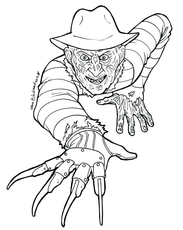 35 Scary Coloring Pages Printable 3