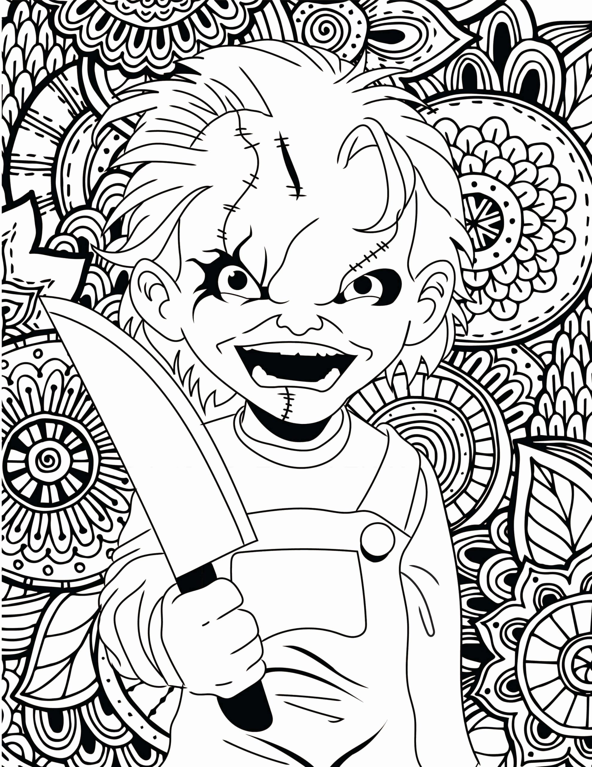 35 Scary Coloring Pages Printable 31