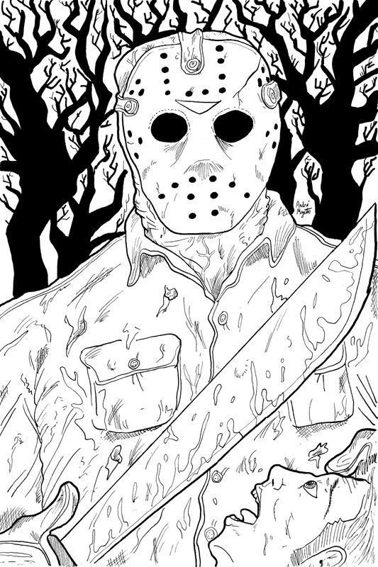 35 Scary Coloring Pages Printable 35