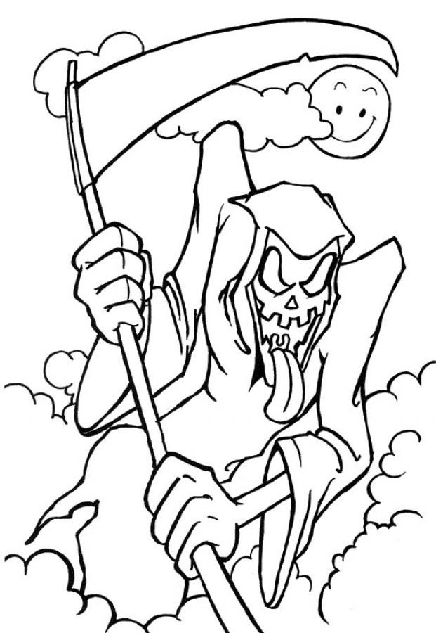 35 Scary Coloring Pages Printable 7