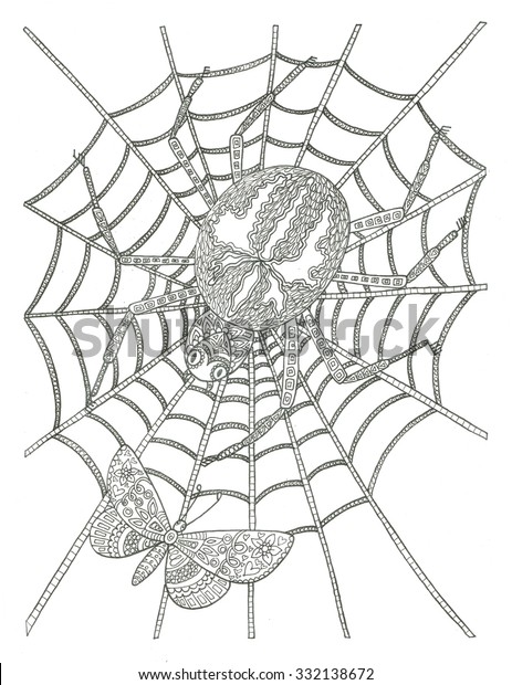 35 Spider Web Coloring Pages Printable 10