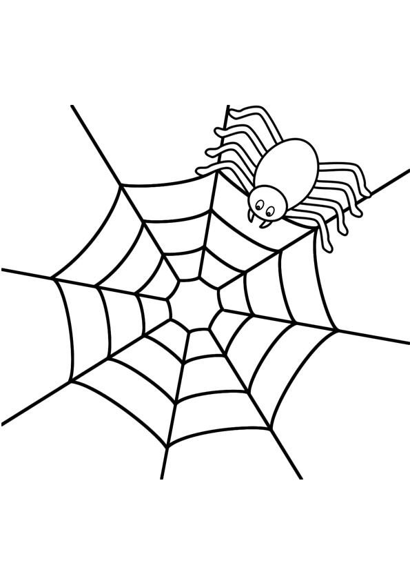 35 Spider Web Coloring Pages Printable 13