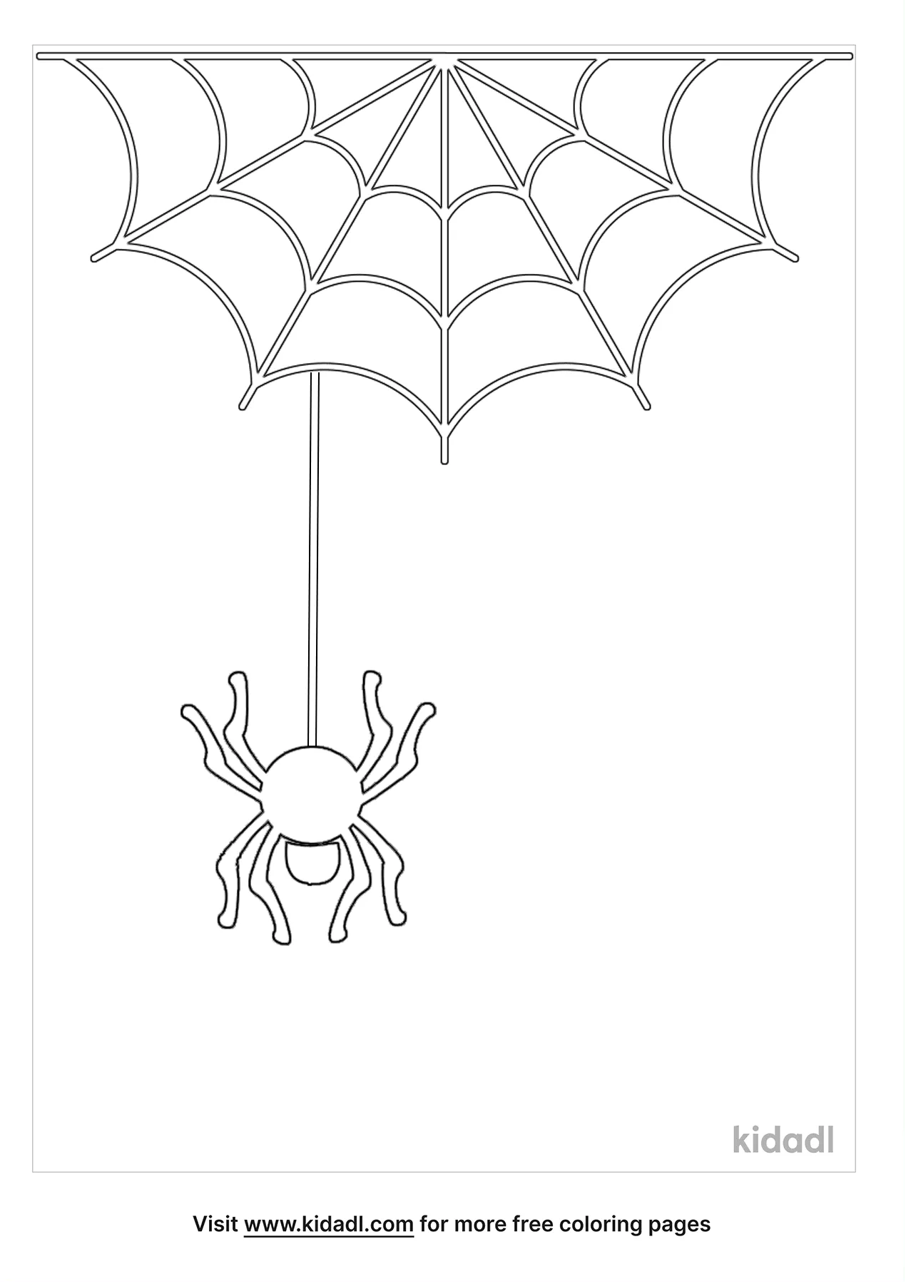 35 Spider Web Coloring Pages Printable 27