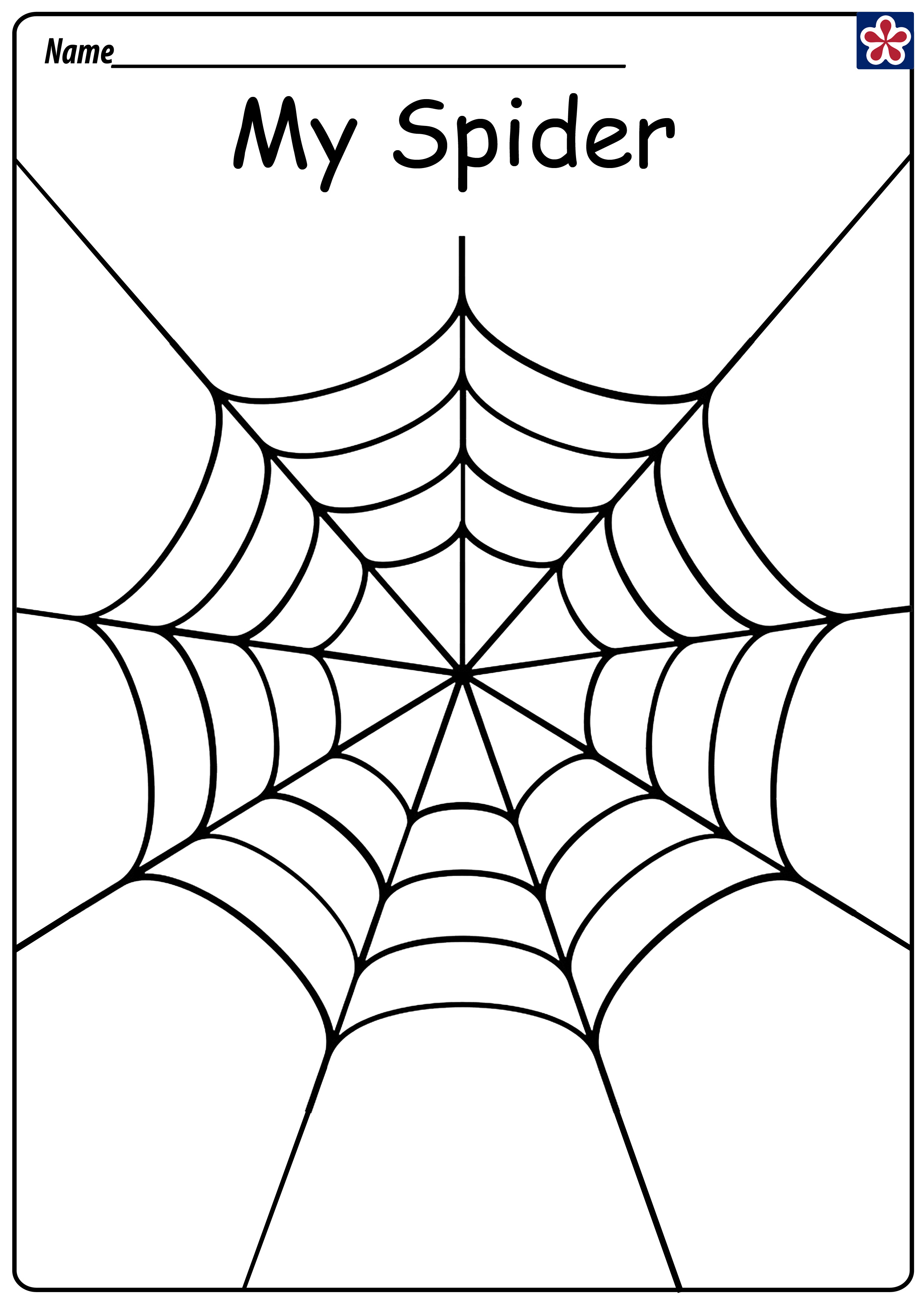 35 Spider Web Coloring Pages Printable 32