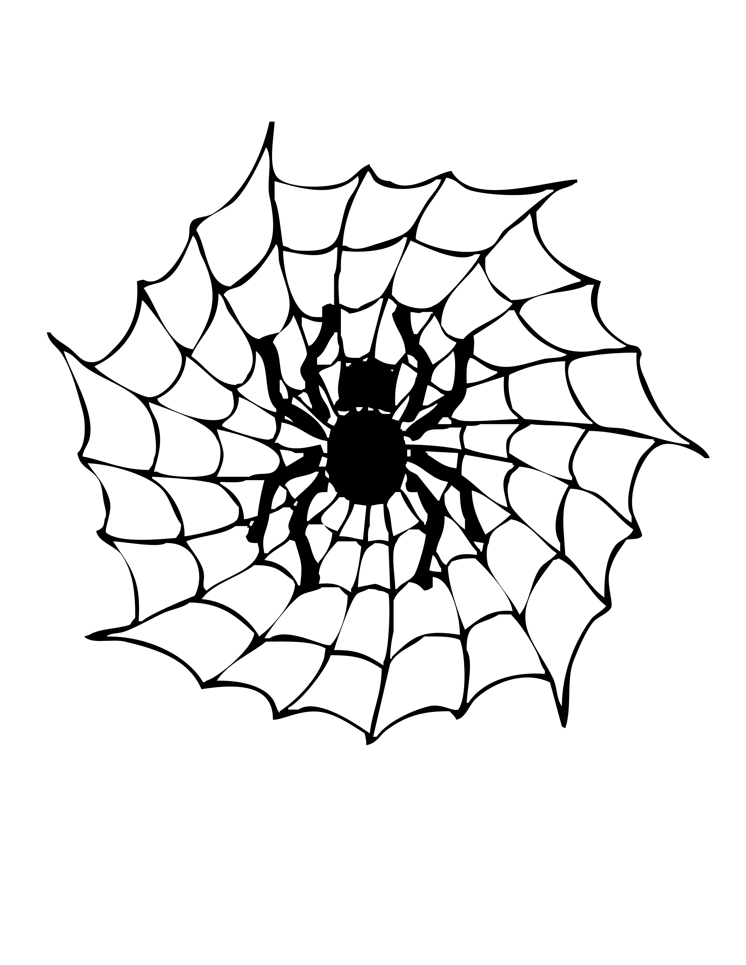 35 Spider Web Coloring Pages Printable 9