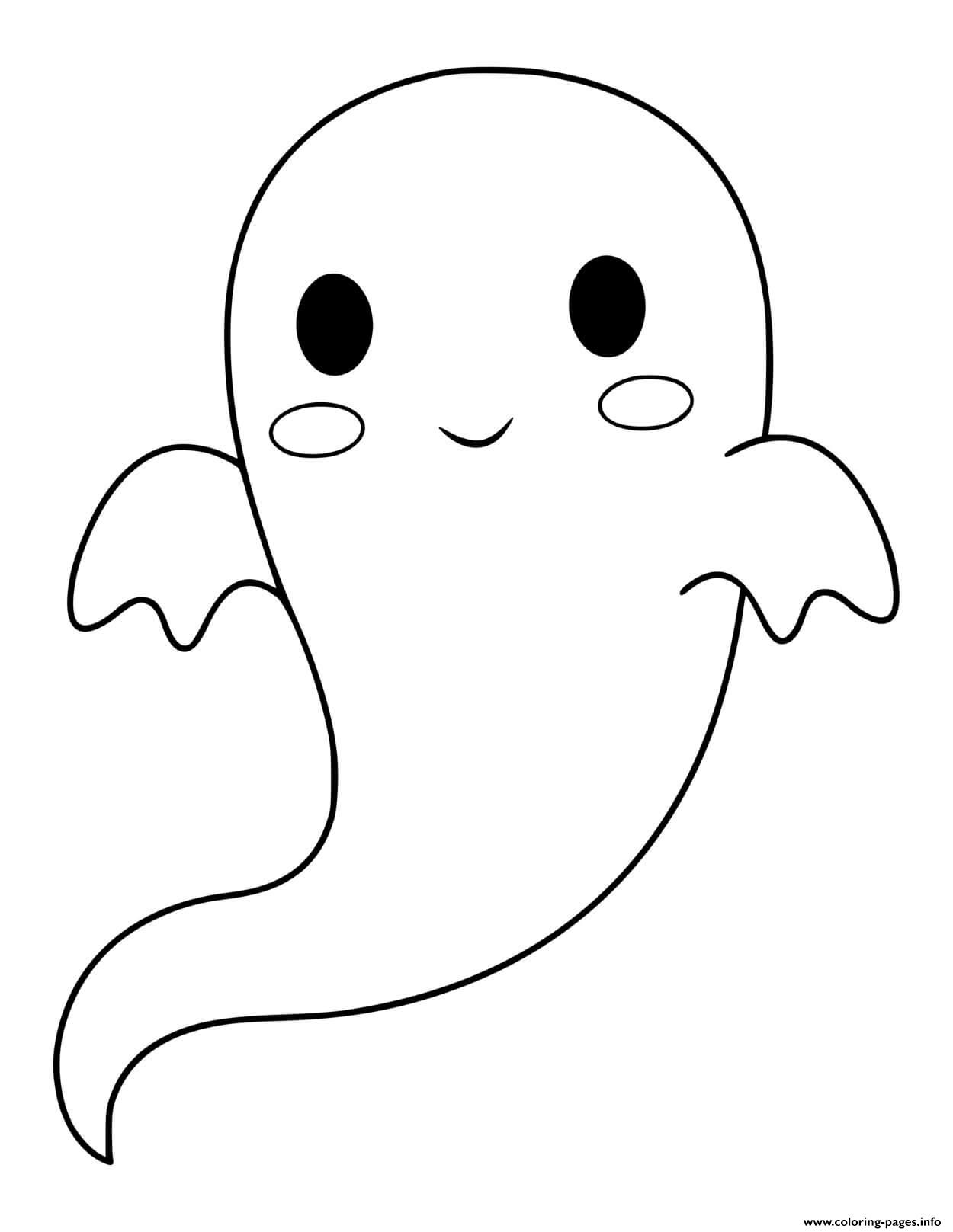 35 Spooky Ghost Coloring Pages Printable 22