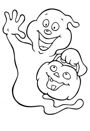 35 Spooky Ghost Coloring Pages Printable 26