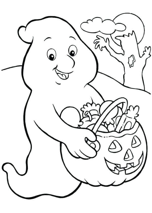 spooky ghost coloring pages printable jpg