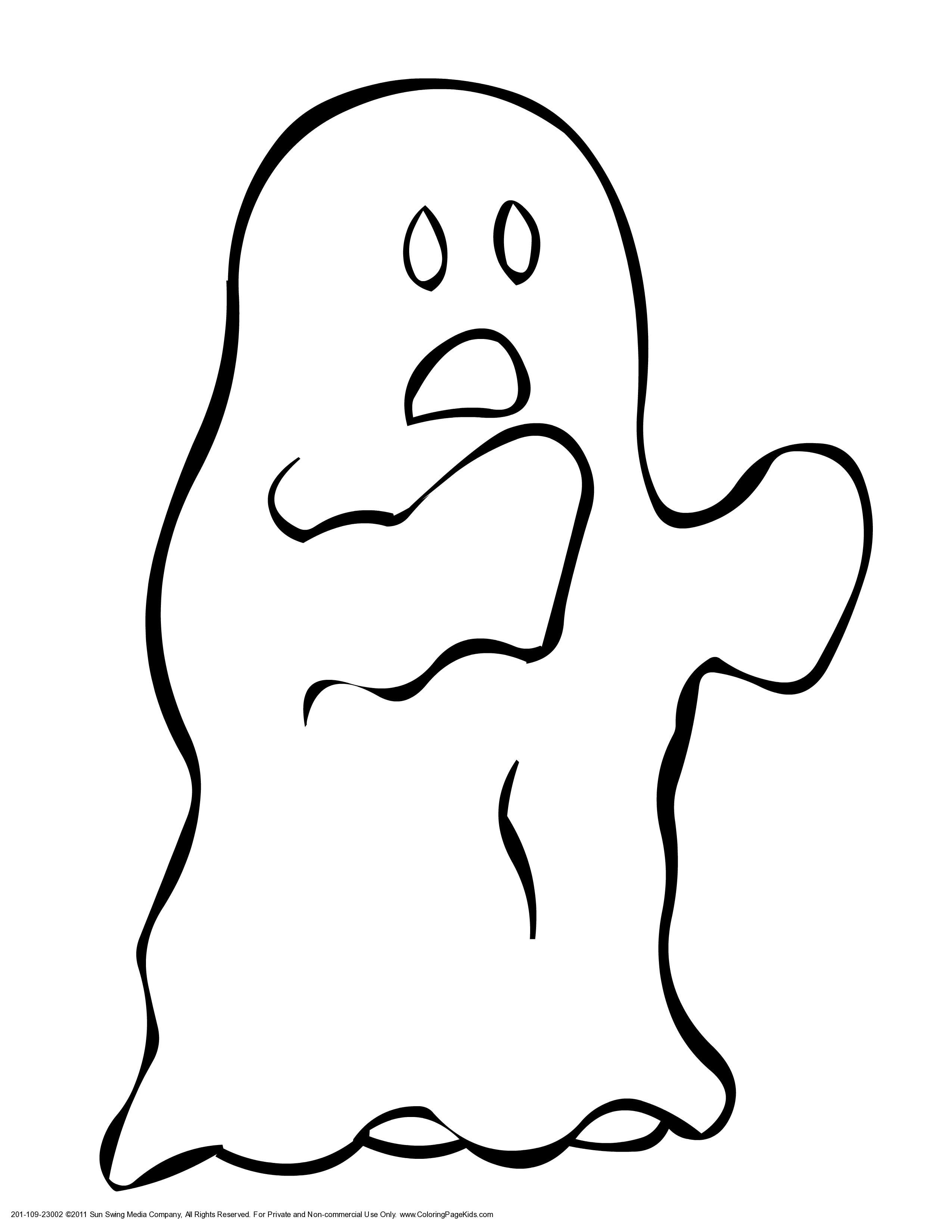 spooky ghost coloring pages printable jpg