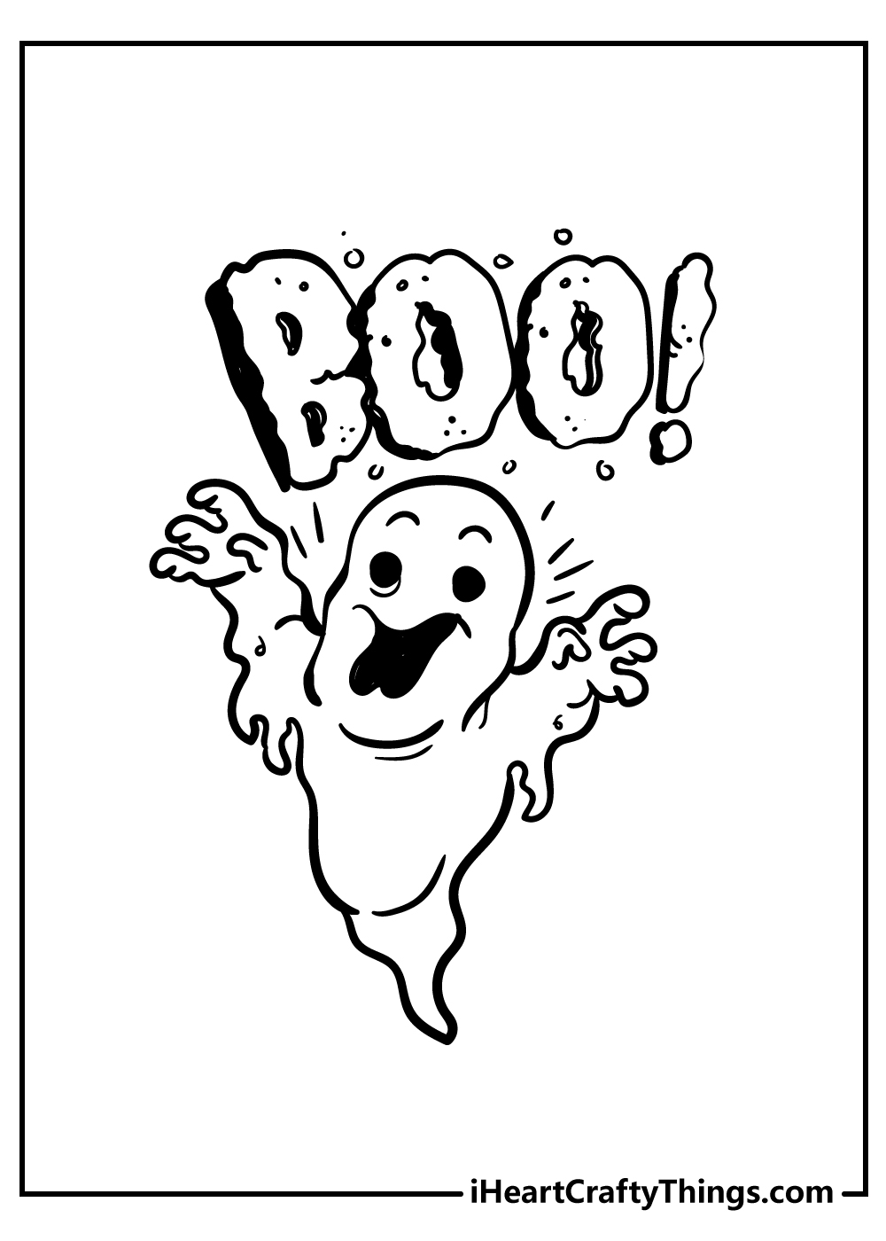 35 Spooky Ghost Coloring Pages Printable 8