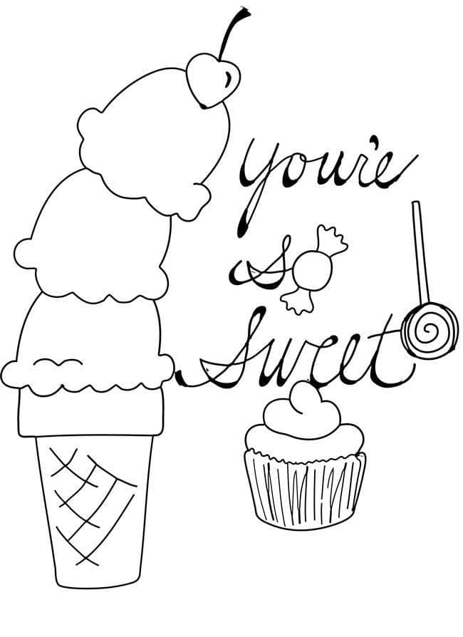 35 Sweet Ice Cream Coloring Pages Printable 25