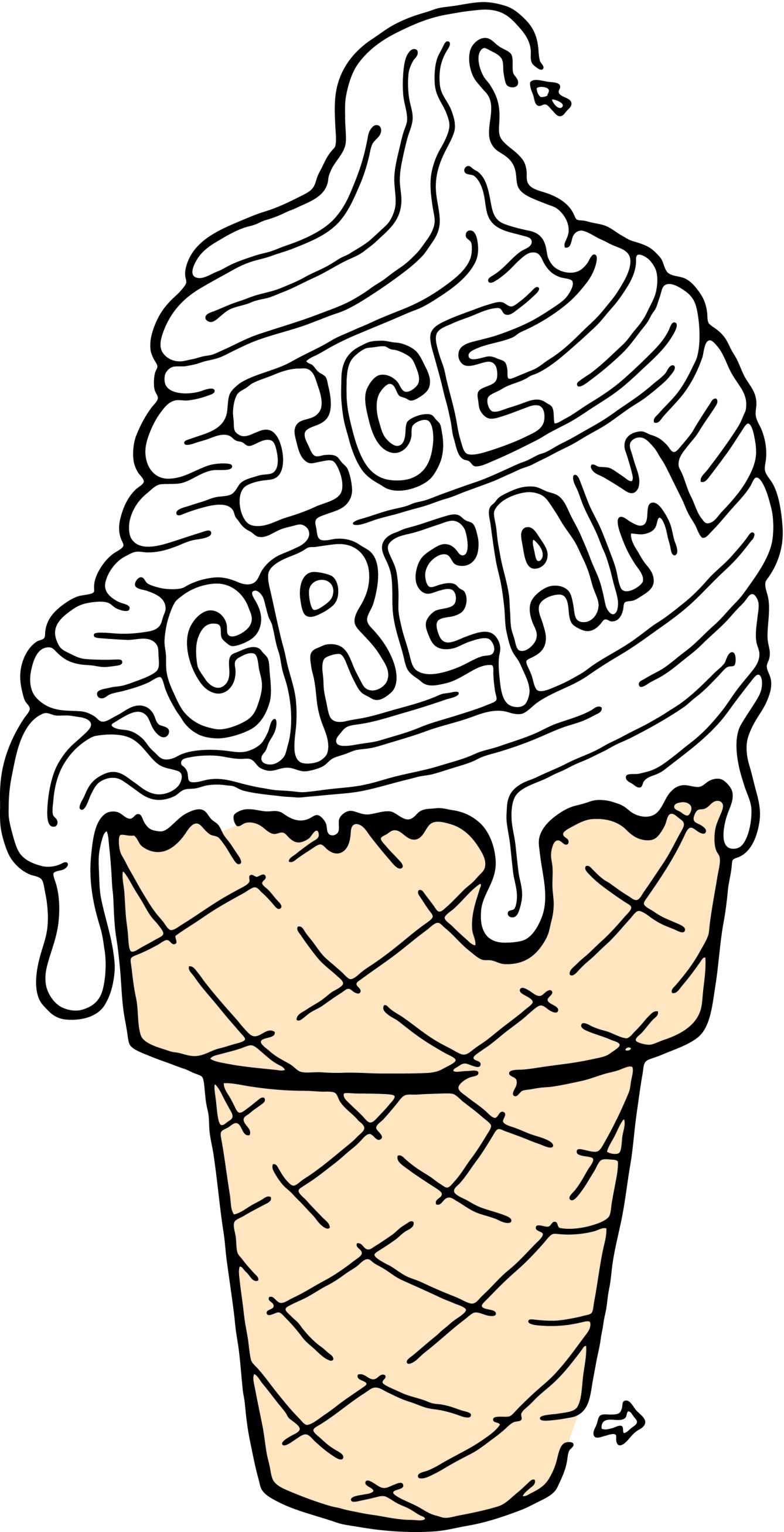 35 Sweet Ice Cream Coloring Pages Printable 31