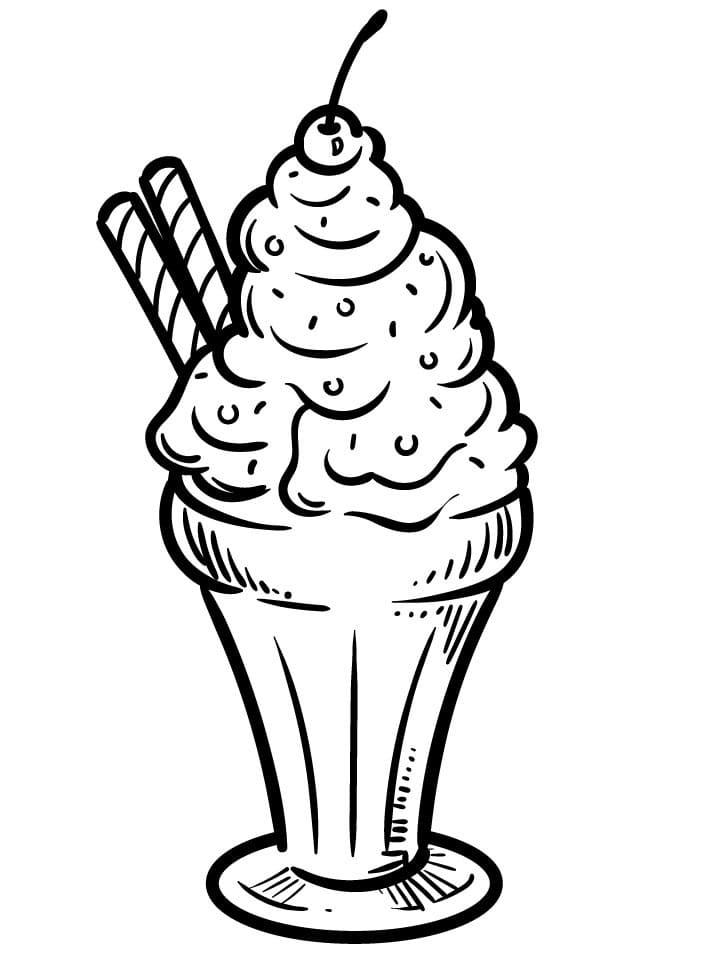 35 Sweet Ice Cream Coloring Pages Printable 35