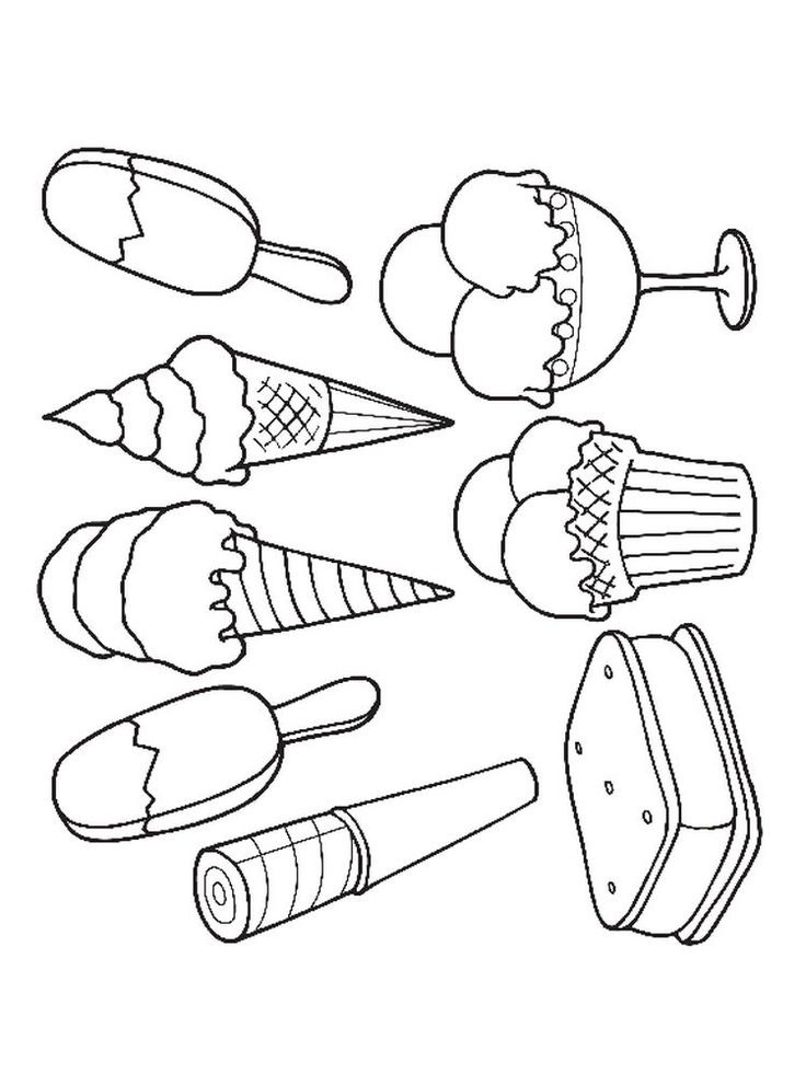 35 Sweet Ice Cream Coloring Pages Printable 8