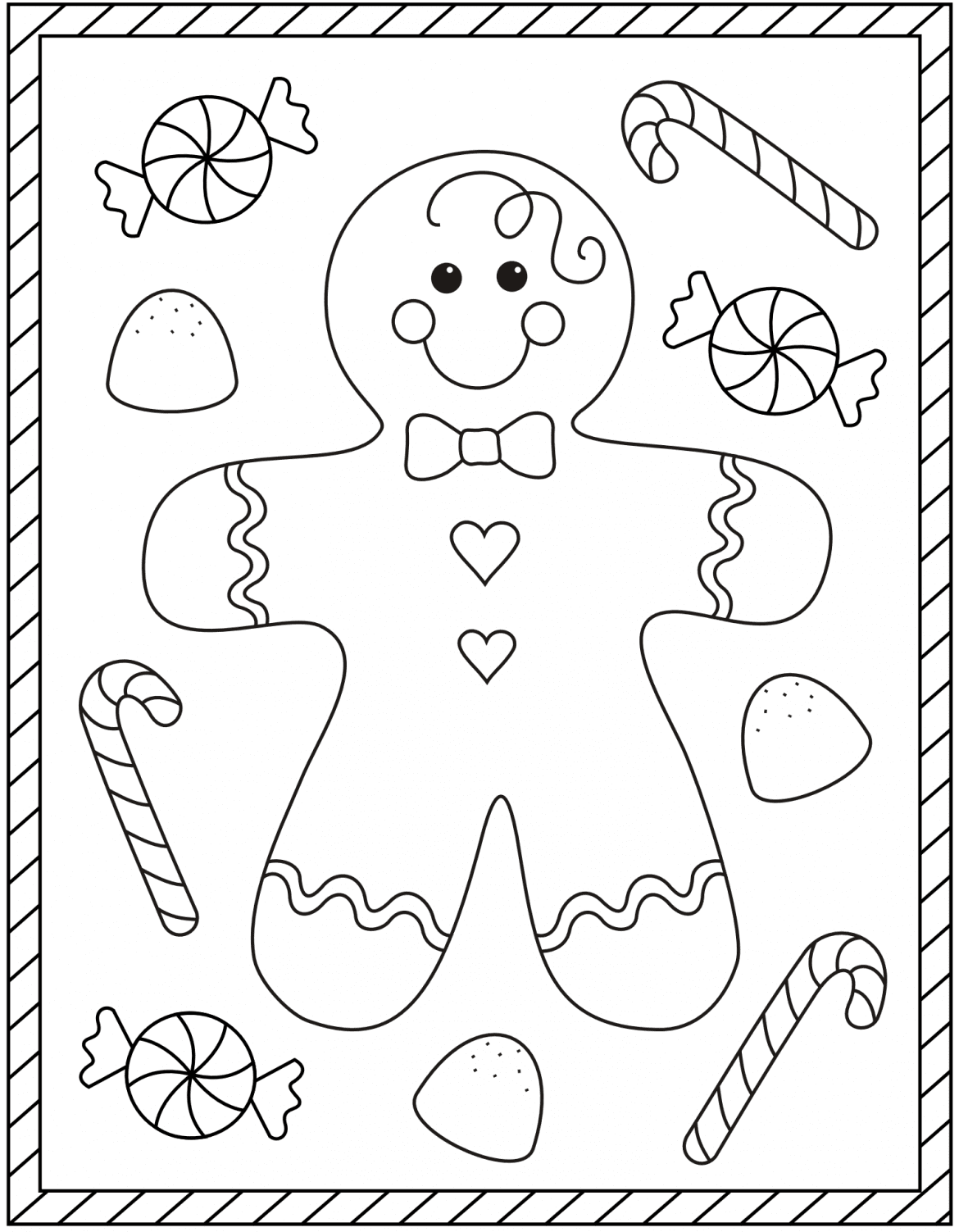 36 Cheerful Christmas Coloring Pages for Preschoolers Printable 1