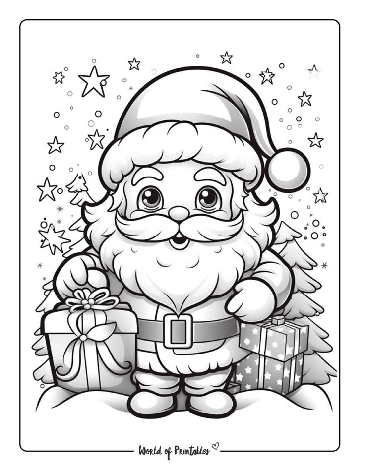 36 Cheerful Christmas Coloring Pages for Preschoolers Printable 11