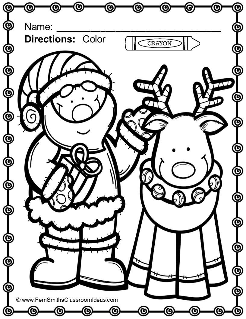 36 Cheerful Christmas Coloring Pages for Preschoolers Printable 2