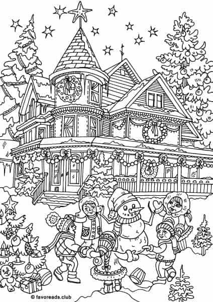 36 Cheerful Christmas Coloring Pages for Preschoolers Printable 22