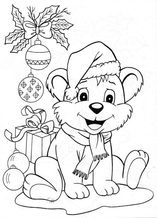 36 Cheerful Christmas Coloring Pages for Preschoolers Printable 23