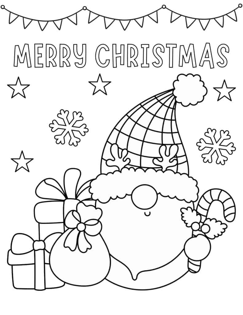 36 Cheerful Christmas Coloring Pages for Preschoolers Printable 25