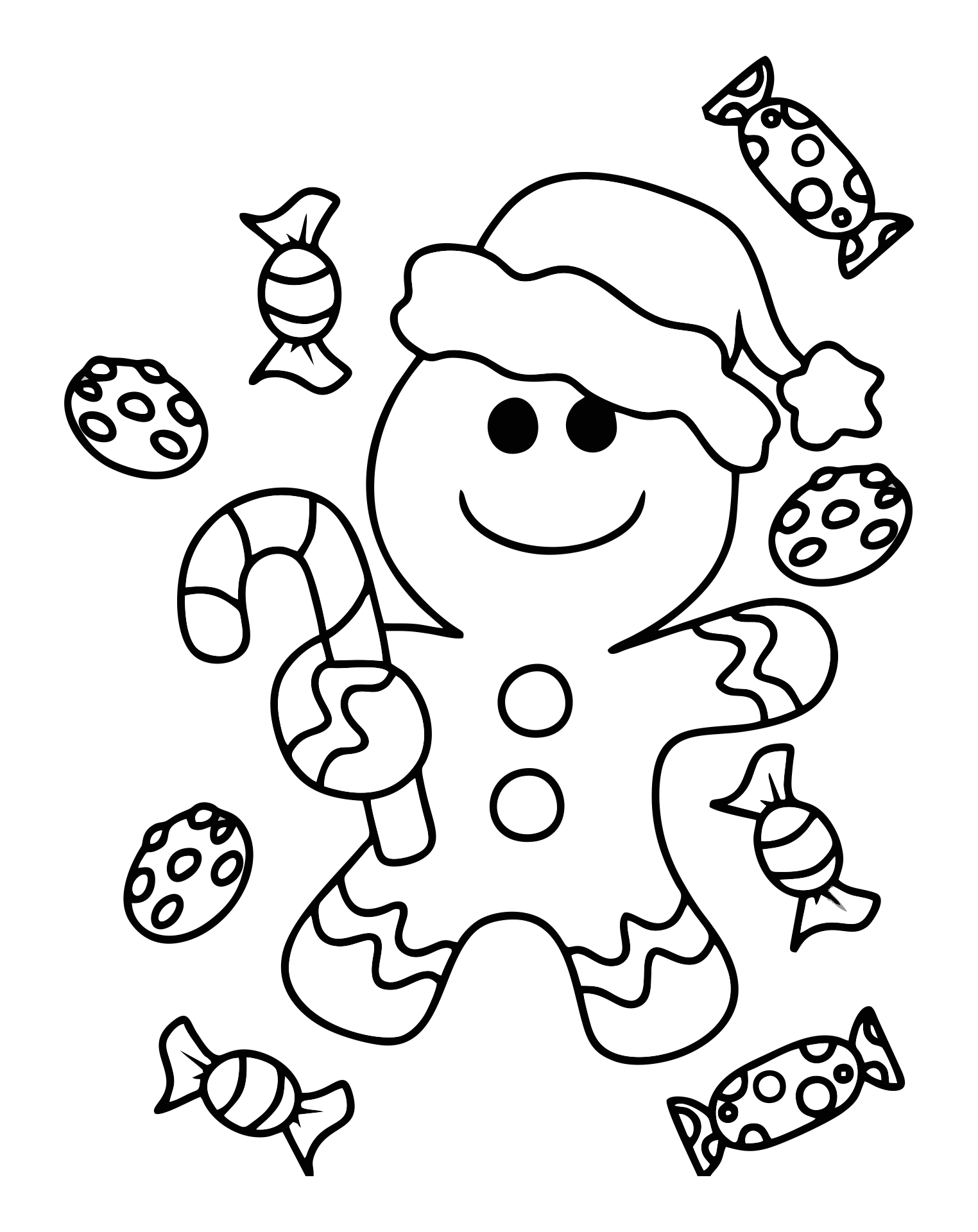 36 Cheerful Christmas Coloring Pages for Preschoolers Printable 27