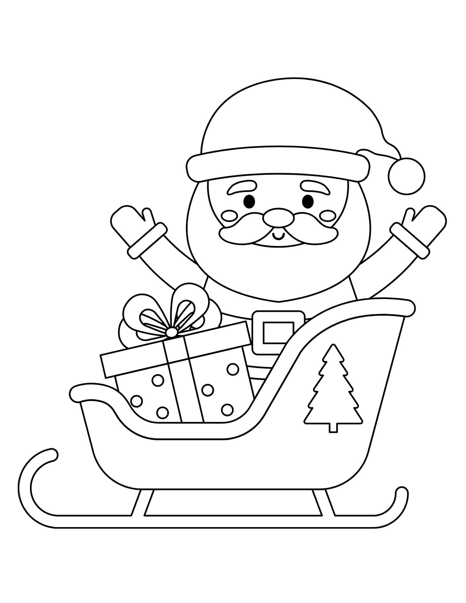 36 Cheerful Christmas Coloring Pages for Preschoolers Printable 28