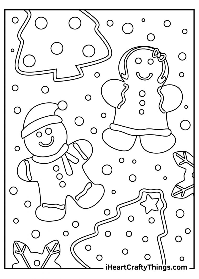 36 Cheerful Christmas Coloring Pages for Preschoolers Printable 29