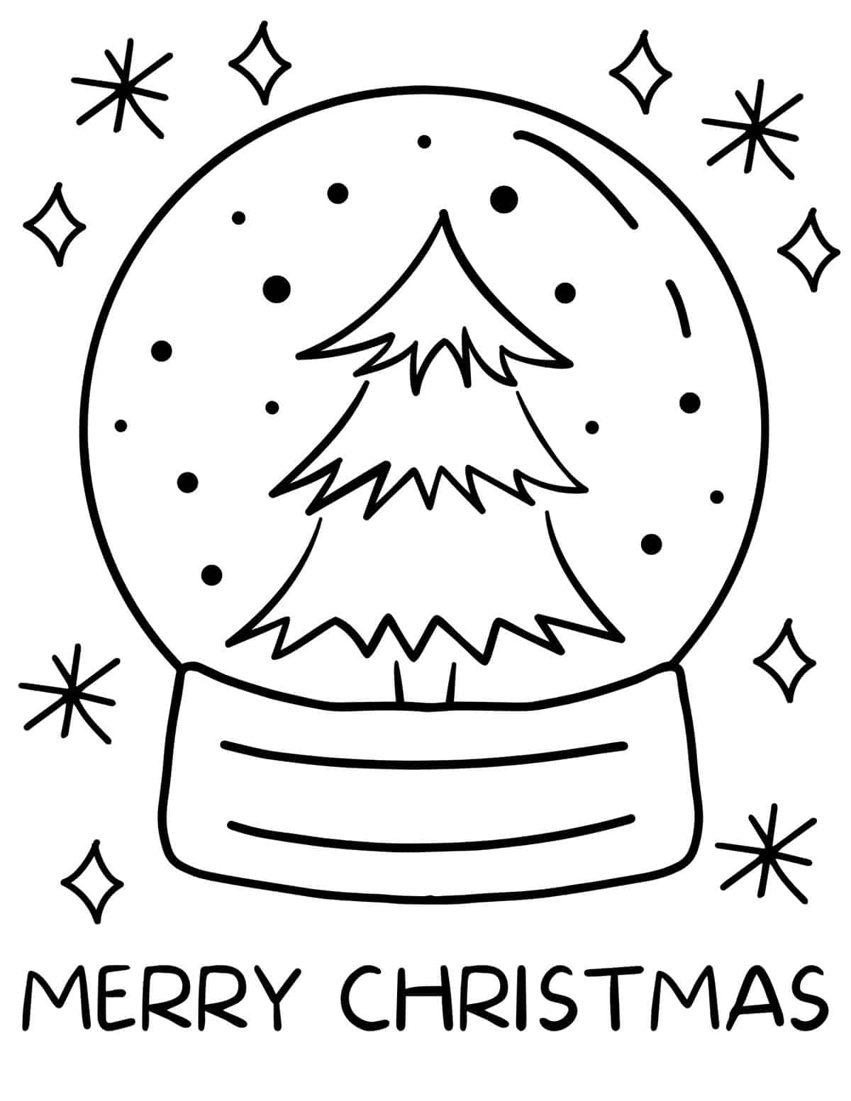 36 Cheerful Christmas Coloring Pages for Preschoolers Printable 3