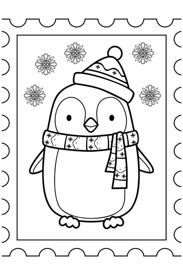 36 Cheerful Christmas Coloring Pages for Preschoolers Printable 30