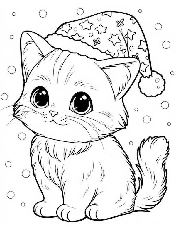 36 Cheerful Christmas Coloring Pages for Preschoolers Printable 6