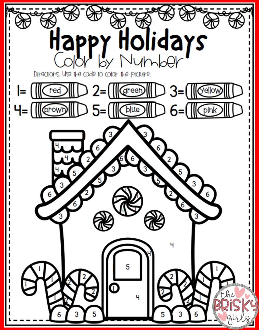 36 Cheerful Christmas Coloring Pages for Preschoolers Printable 7