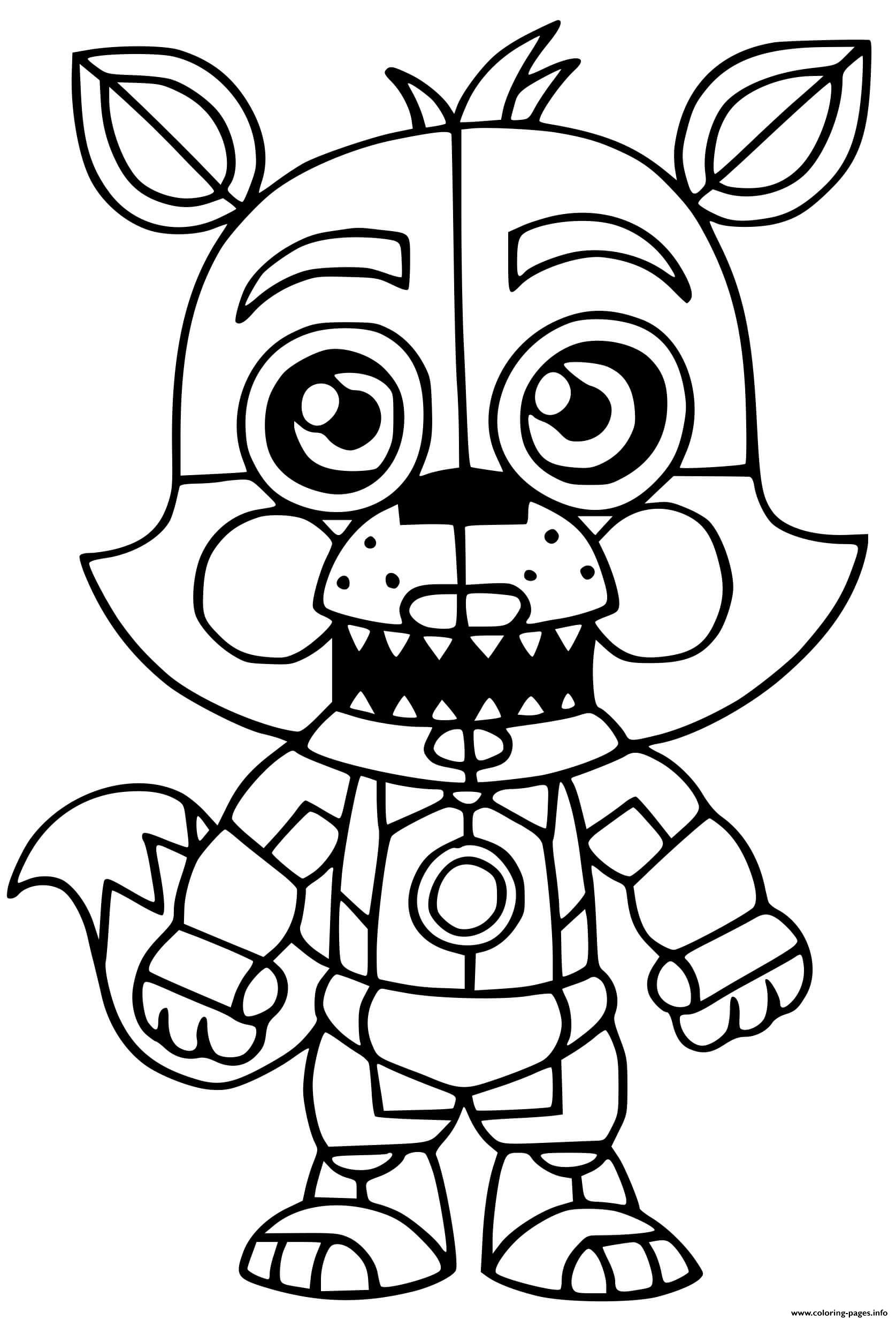 36 FNAF Plush Coloring Pages Printable 15