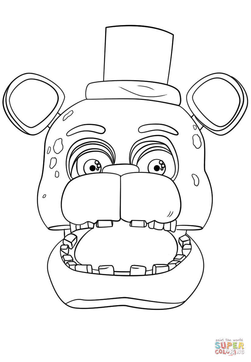 36 FNAF Plush Coloring Pages Printable 17