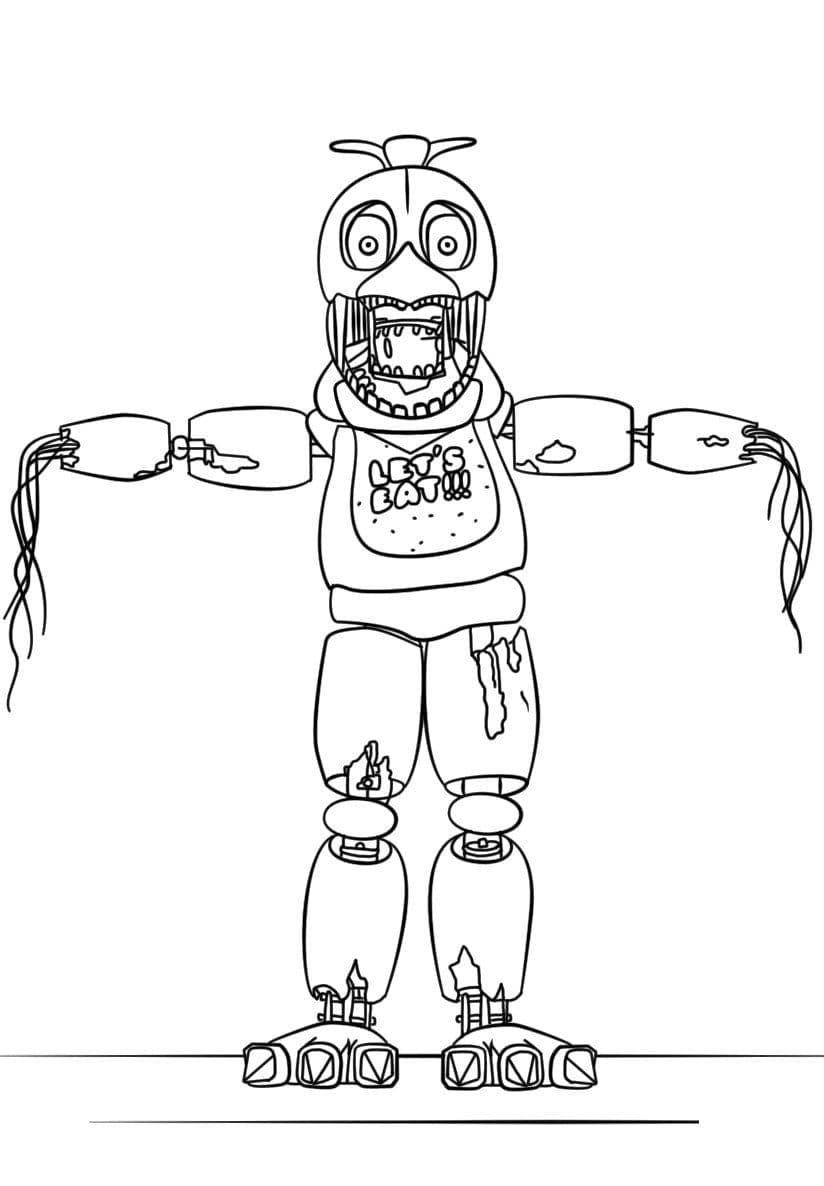 36 FNAF Plush Coloring Pages Printable 18