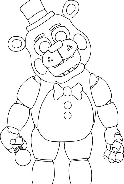 36 FNAF Plush Coloring Pages Printable 19