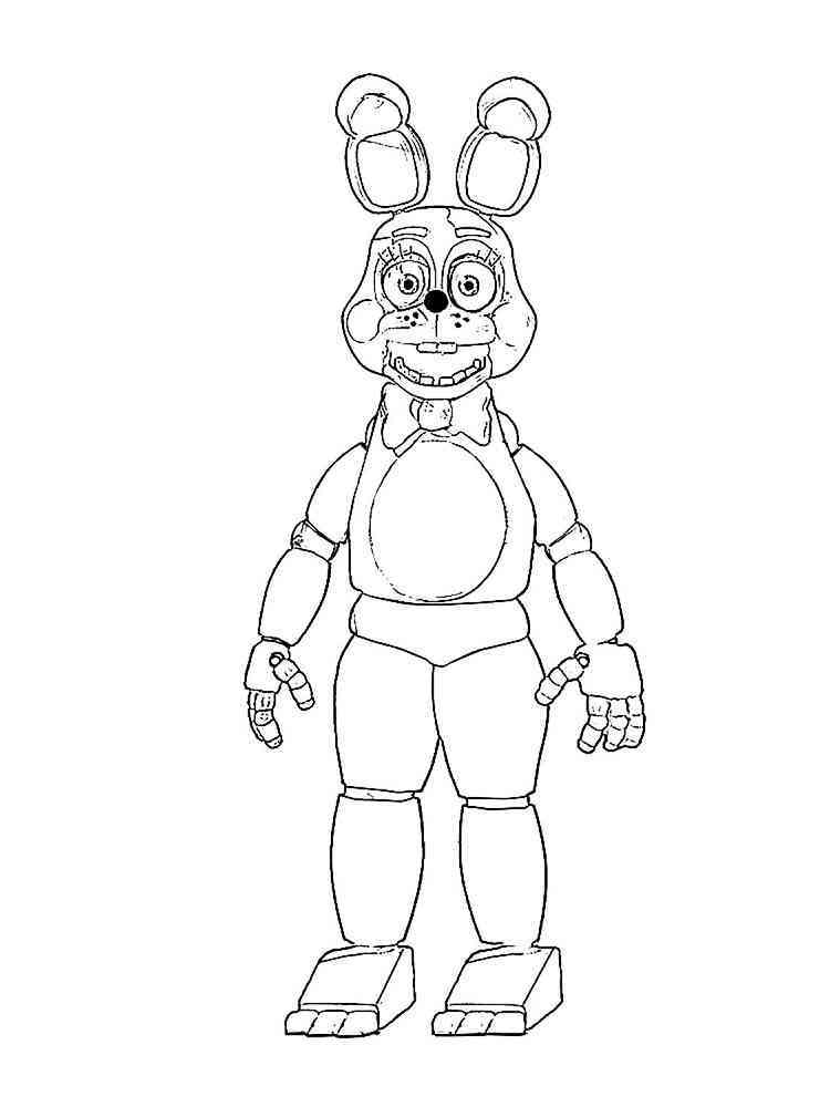 36 FNAF Plush Coloring Pages Printable 2