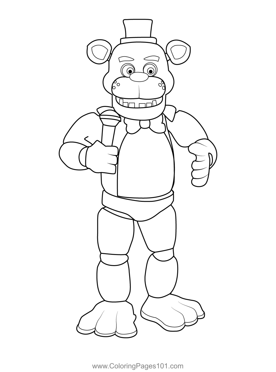 36 FNAF Plush Coloring Pages Printable 20