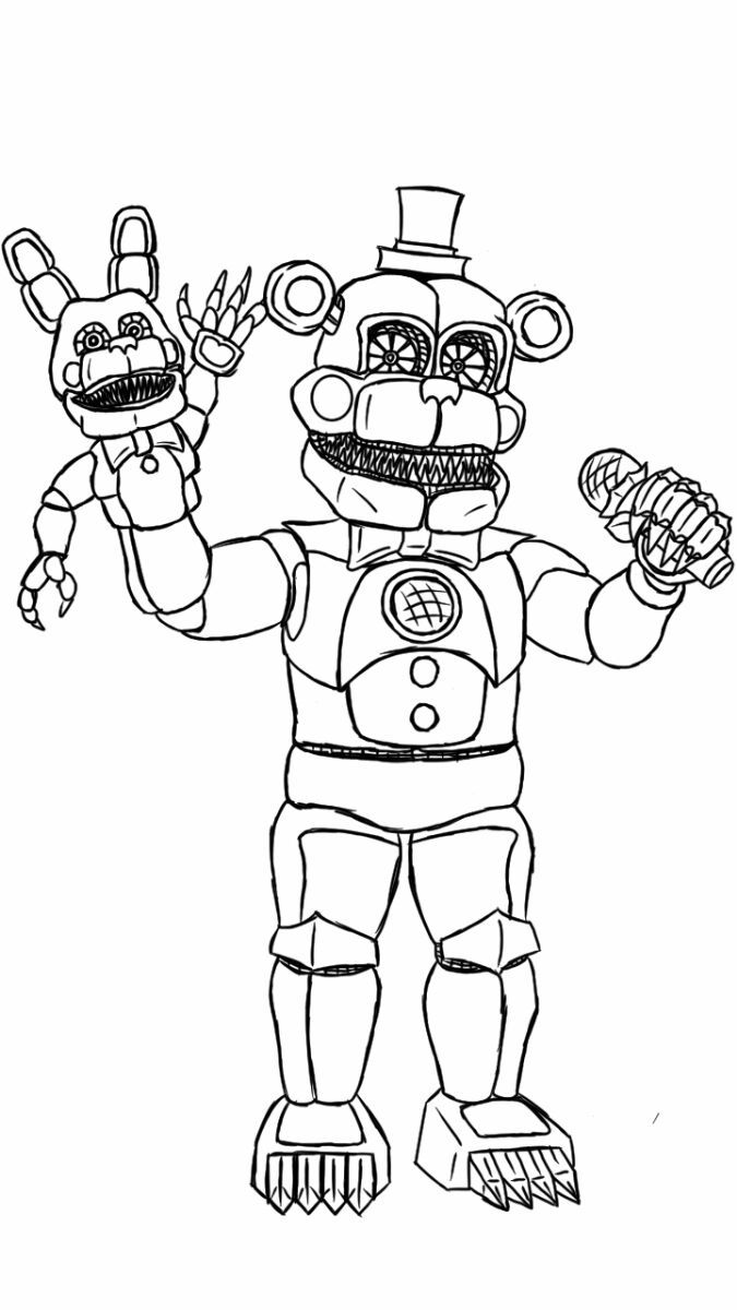 36 FNAF Plush Coloring Pages Printable 21