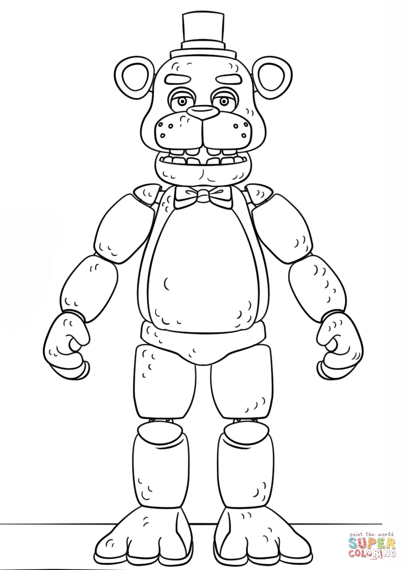 36 FNAF Plush Coloring Pages Printable 24