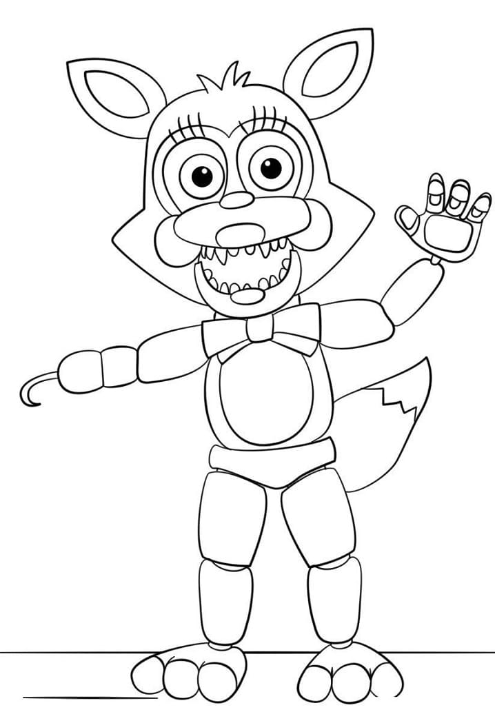 36 FNAF Plush Coloring Pages Printable 26