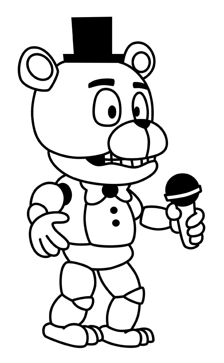 36 FNAF Plush Coloring Pages Printable 31