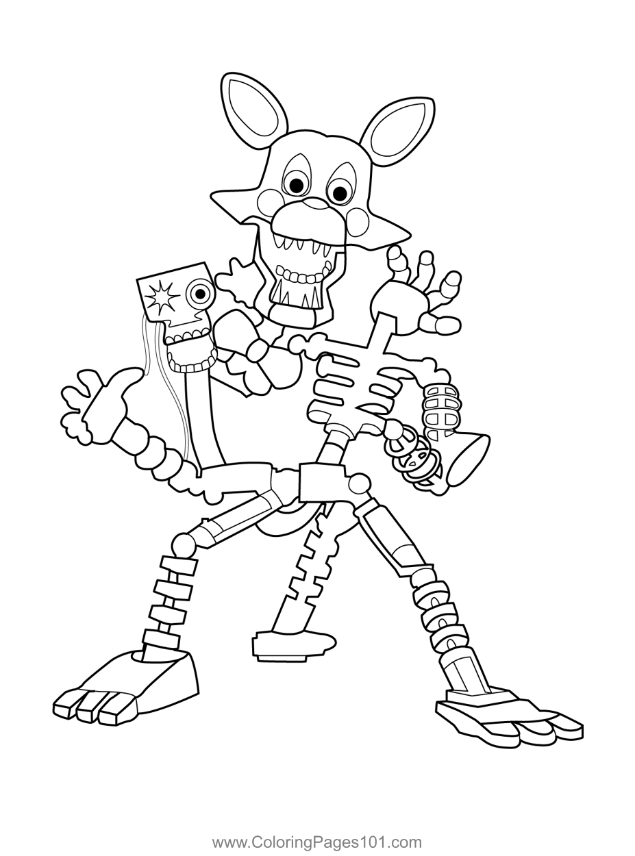 36 FNAF Plush Coloring Pages Printable 33