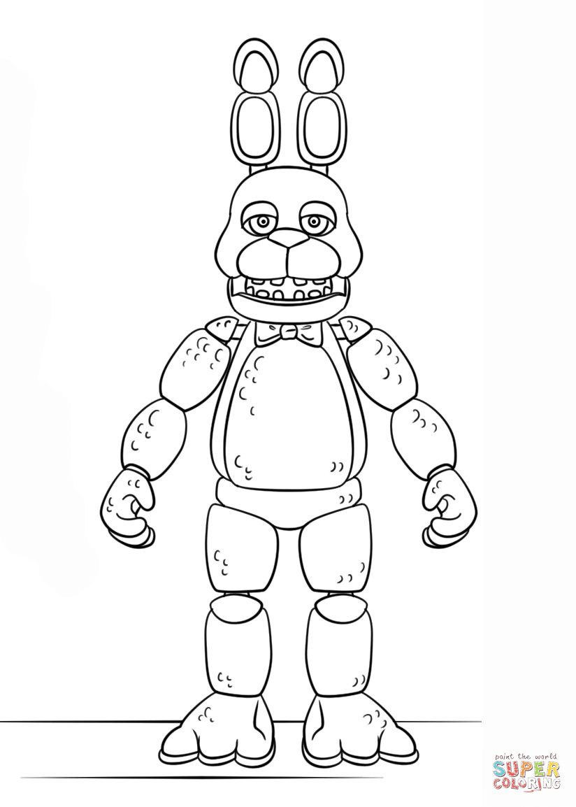 36 FNAF Plush Coloring Pages Printable 34