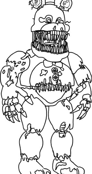 36 FNAF Plush Coloring Pages Printable 7